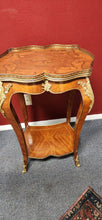 Load image into Gallery viewer, Louis VX Style Inlaid Wood Guilded End Table (1) each