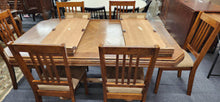Load image into Gallery viewer, Dining Table 2-Extension Leaves + 6-Chairs
