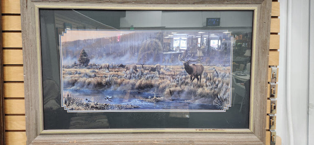 Autumn Classic Elk Herd by Wilhelm Goebel 27 x 43