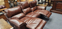 Load image into Gallery viewer, LaZBoy Quality Mahogany Power Electric Sofa
