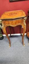 Load image into Gallery viewer, Louis VX Style Inlaid Wood Guilded End Table (1) each
