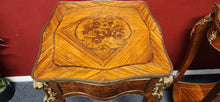 Load image into Gallery viewer, Louis VX Style Inlaid Wood Guilded End Table (1) each

