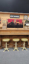 Load image into Gallery viewer, Antique Bar Counter, 6-&amp;7-Barstools+Wood Trim, as is
