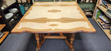 Load image into Gallery viewer, Antique Fold-Away Porcelain Coated Table
