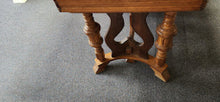 Load image into Gallery viewer, Antique Fold-Away Porcelain Coated Table
