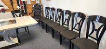 Load image into Gallery viewer, Italy Excelsior Designs Table, Chairs, Sideboard, Mirror set sold as is

