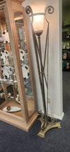 Load image into Gallery viewer, Tall Ornate Metal Torch Lamp
