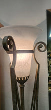 Load image into Gallery viewer, Tall Ornate Metal Torch Lamp
