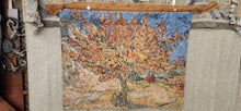 Load image into Gallery viewer, Belgium Van Gough Mulberry Tree Tapestry Custom Rod Wood Hanger 33 x 42
