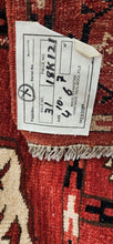 Load image into Gallery viewer, Quality Fine Handwoven Wool Afghani Ersari Yaya Rug 58 x 80 Pakistan tag
