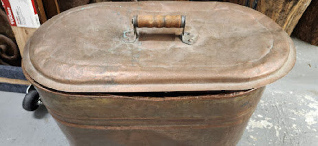 Antique Copper Boiler Oval with Lid