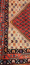 Load image into Gallery viewer, Red Hand Knotted Red Pattern Rug Runner 44 x 124

