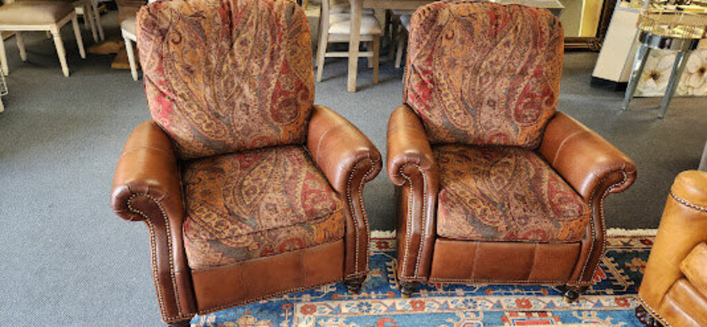 Custom Design Leather Fabric Recliner Motioncraft by Sherrill (1) each