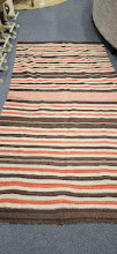 Vintage Handwoven Southwest Striped Rug 54x98