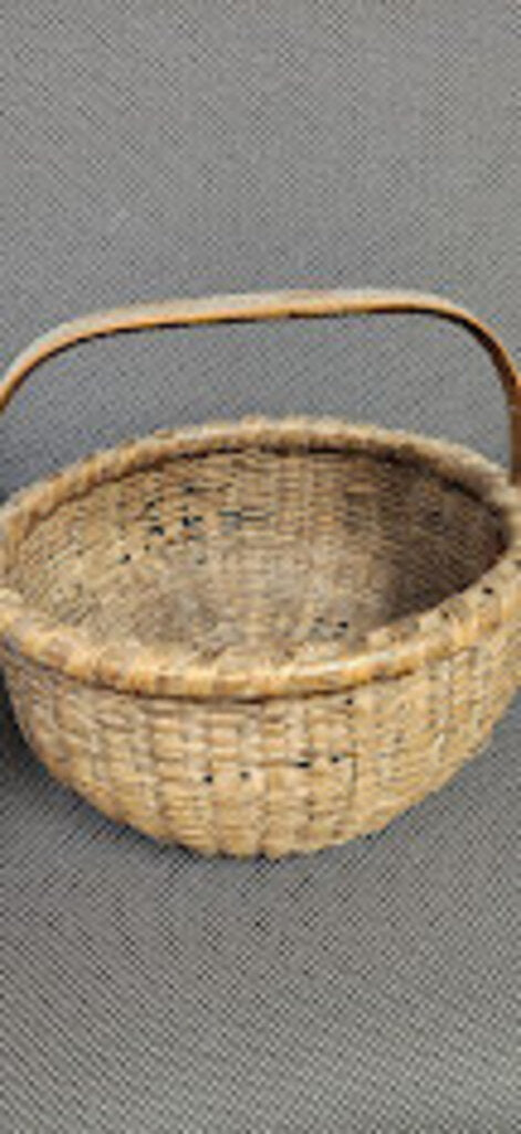 Vintage Primitive Gathering Basket as is