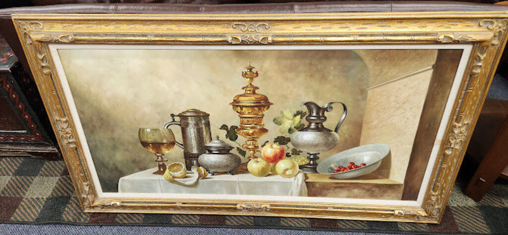 High End Fruit Still Life art by Gyula Bubarnik Hungarian