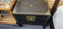 Load image into Gallery viewer, Vintage Black Asian Open Top Box on Stand
