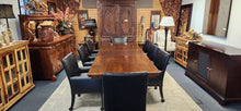 Load image into Gallery viewer, Dining Table +Leaf+8 Leather Mitchell Gold Rolling Chairs
