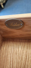 Load image into Gallery viewer, Quality Baker Furniture Rectangular Table 3 drawers Silver Top
