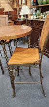 Load image into Gallery viewer, Hammered Copper Top Round 30" Table 42" Tall + 2-Chairs

