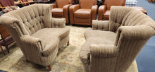 Load image into Gallery viewer, Curved Chenille Down-Filled Loveseat Chair by Old Hickory Tannery (1) each
