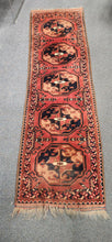 Load image into Gallery viewer, Vintage Persian Hand-Knotted Wool Fringed Rug 24 x 84 FIRM
