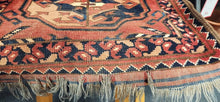 Load image into Gallery viewer, Vintage Persian Hand-Knotted Wool Fringed Rug 24 x 84 FIRM
