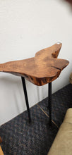 Load image into Gallery viewer, Custom Pine Stump Iron Pipe Base Side Table FIRM
