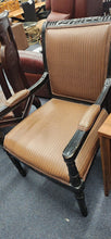 Load image into Gallery viewer, Carved Wood Leather Arm Chair Ultimate Chair Unlimited Vintage as is
