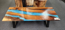 Load image into Gallery viewer, Custom Design Black Walnut Live Edge Epoxy Table (1)
