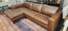 Load image into Gallery viewer, Sectional Sofa Modern L- Shape by Florida Leather
