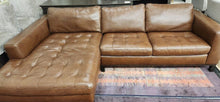 Load image into Gallery viewer, Sectional Sofa Modern L- Shape by Florida Leather
