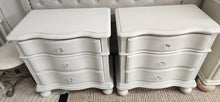 Load image into Gallery viewer, Ornate Curved 3-Drawer White Side Table (1)
