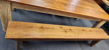 Load image into Gallery viewer, Custom Sawmill Wood Table with 3-Bench Seats
