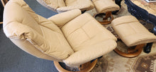 Load image into Gallery viewer, Stressless Ekornes Large Swivel Recliner with Ottoman

