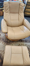 Load image into Gallery viewer, Stressless Ekornes Large Swivel Recliner with Ottoman
