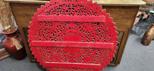 Load image into Gallery viewer, Handcarved Lotus Teak Mandala Starburst 45" x 47" Round Wall Hanging
