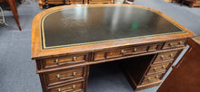 Load image into Gallery viewer, Beverly Hills Design Center Sligh Furniture Curved Desk Leather Top
