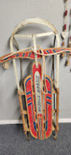 Load image into Gallery viewer, Antique Silver Streak Garton Style Red 47" Sled FIRM
