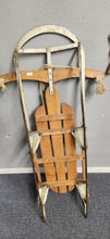 Load image into Gallery viewer, Antique Silver Streak Garton Style Red 47" Sled FIRM
