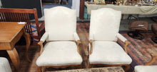 Load image into Gallery viewer, Set of 2 Damask Designer French Chairs Old World Weavers
