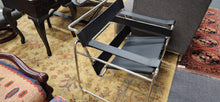 Load image into Gallery viewer, Wassily Marcel Breuer Styled Chrome Leather Chair FIRM
