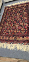 Load image into Gallery viewer, Antique Afghanistan Quality Hand-Knotted Wool Long Fringe Rug
