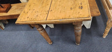 Load image into Gallery viewer, Antique Wood Table with 2 Benches
