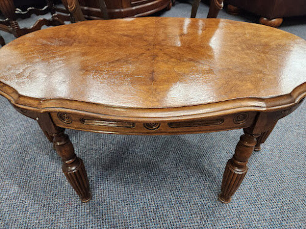 Oval Shaped Antique Side Table 14