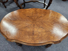 Load image into Gallery viewer, Oval Shaped Antique Side Table 14&quot; tall
