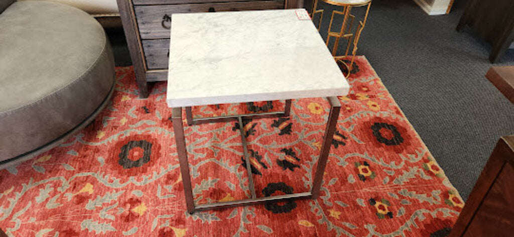 Marble Top Styled Side Table