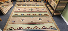 Load image into Gallery viewer, Wool Southwest Pattern Fringe Rug 72 x 106
