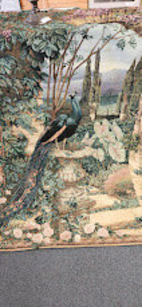 Peacock Tapestry The Secret Garden 56 x 80